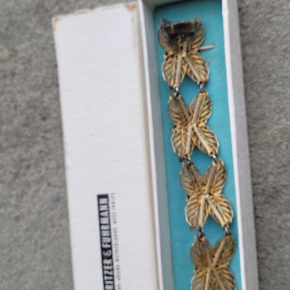 MCM Filigree linked floral rosette bracelet  Spritzer & Fuhrmann - Picture 10 of 16